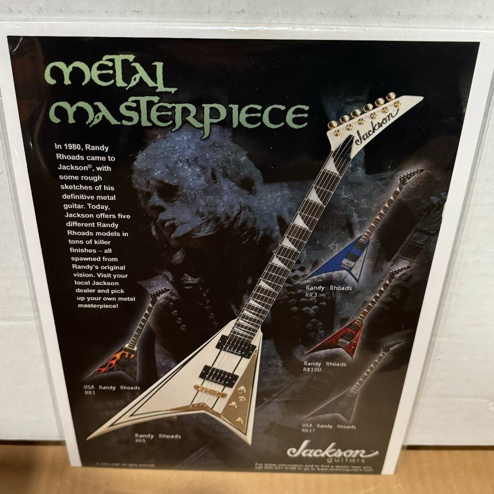 Randy Rhoads - Jackson Guitars - 2003 Print Advertisement